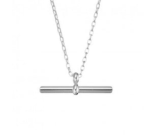 itutu Sterling Silver T Bar Necklace