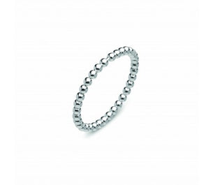 Sterling Silver Beaded Ring - Rotating