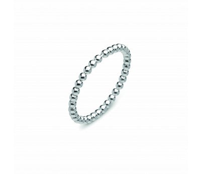 itutu Sterling Silver Beaded Ring - Rotating