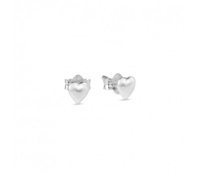 itutu Sterling Silver Studs - Puffy Hearts