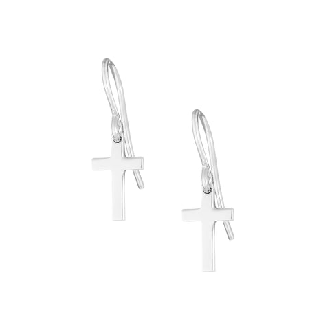 itutu Sterling Silver Cross Earrings