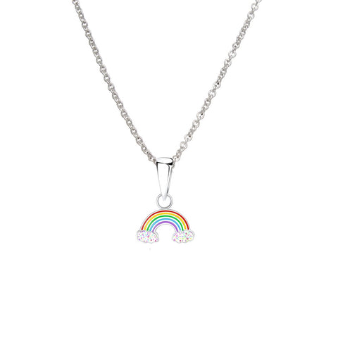 itutu Kids Sterling Silver Rainbow Necklace