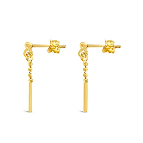 Tiny Details Gold Drop Earrings